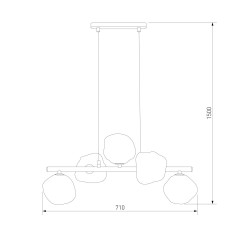 Подвесной светильник TK Lighting 11111 Lava Sabia a071862