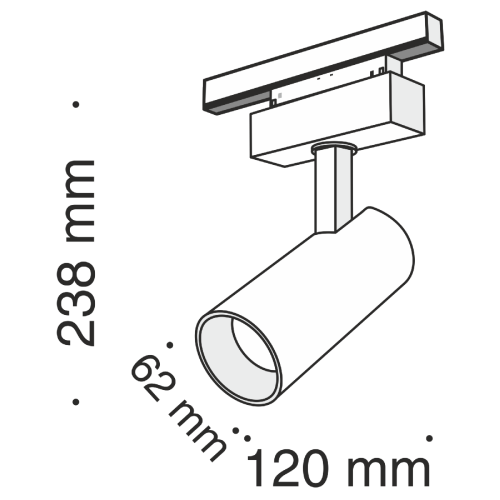 Трековый светильник Maytoni Track lamps TR019-2-15W3K-B