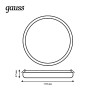 Встраиваемый светодиодный светильник Gauss Frameless круг 967511224