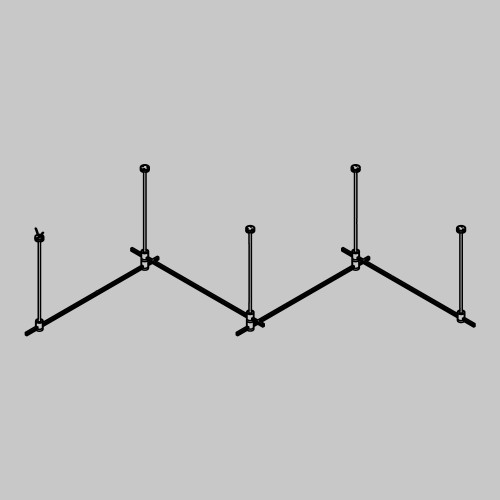Основание Long двухуровневое на жестких подвесах для трековых светильников Maytoni Technical Flarity TFC-Flar-L02-BS