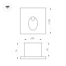 Светильник для ступеней Arlight LT-TIE-S100-3W Warm3000 (RD, 45x70 deg, 230V) (IP65 Бетон) 051051