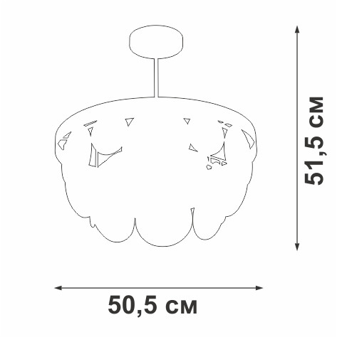 Люстра на штанге Vitaluce V5882-8/6PL