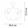 Люстра на штанге Vitaluce V5882-8/6PL