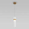 Подвесной светильник Eurosvet Lumen 50244/1 LED латунь/прозрачный a061286
