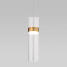 Подвесной светильник Eurosvet Lumen 50244/1 LED латунь/прозрачный a061286