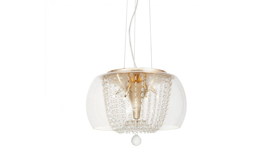 Подвесная люстра Lumina Deco Disposa LDP 7018-400 PR+F.GD