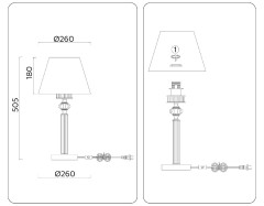 Настольная лампа Ambrella Light High Light Heigh Light LH71027