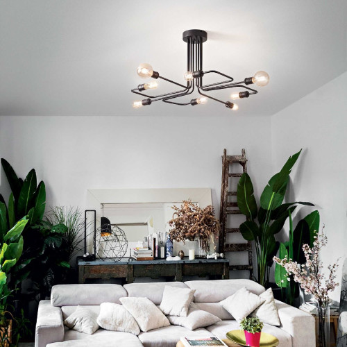 Потолочная люстра Ideal lux TRIUMPH PL8 NERO 242378