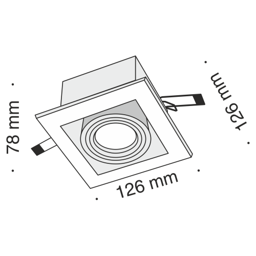Встраиваемый светильник Maytoni Metal DL008-2-01-S
