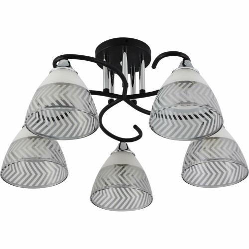 Люстра на штанге Reluce 11391-0.3-05B BK+CR