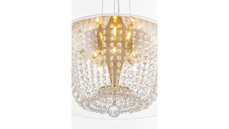 Подвесная люстра Lumina Deco Disposa LDP 7018-500 PR+F.GD
