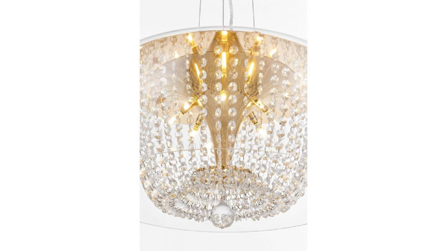 Подвесная люстра Lumina Deco Disposa LDP 7018-500 PR+F.GD