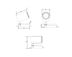 Трековый светильник Maytoni Technical Vuoro TR029-3-30W3K-W