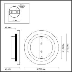 Настенный светильник Odeon Light Travertino 6625/8WL
