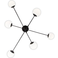 Потолочная люстра Eurosvet Netz 30181/6 черный Smart a062214