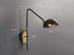 Бра DeLight Collection Wall lamp MT9049-1WB black/bronze