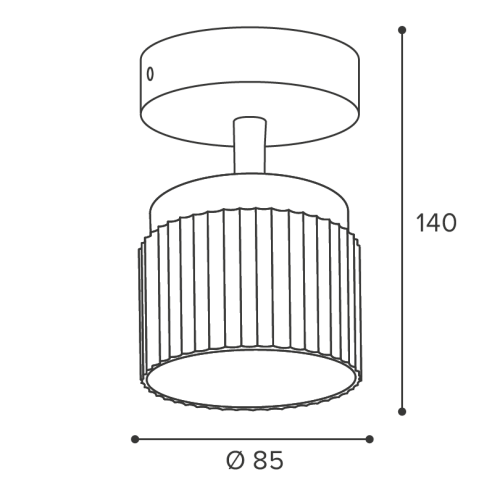 Накладной спот WOLTA Muse WSL-GX53/19WG-2