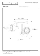 Спот Lucide Sensas 30997/13/31