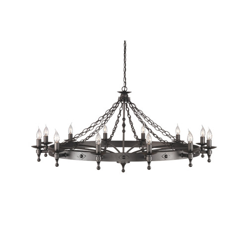 Подвесная люстра Elstead Lighting Warwick WR12-GRAPHITE