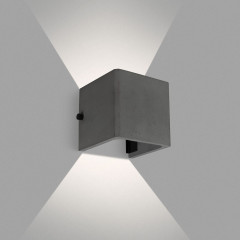 Уличный настенный светильник Arlight LGD-PERAN-WALL-S120x120-6W Warm3000 (BK, 0-80 deg, 230V) (IP65 Бетон) 051748