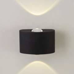 Уличный настенный светильник AM Group AM307-2X1 W BK 4000K