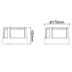 Уличный настенный светильник Mantra Creek 8858