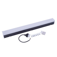 Линейный подвесной модульный светильник Uniel ULO-N10A-40W/6500K/L120 IP40 BLACK UL-00013258