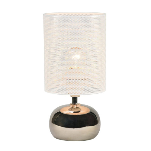 Настольная лампа Uniel UML-B307 E14 SILVER/WHITE UL-00012423