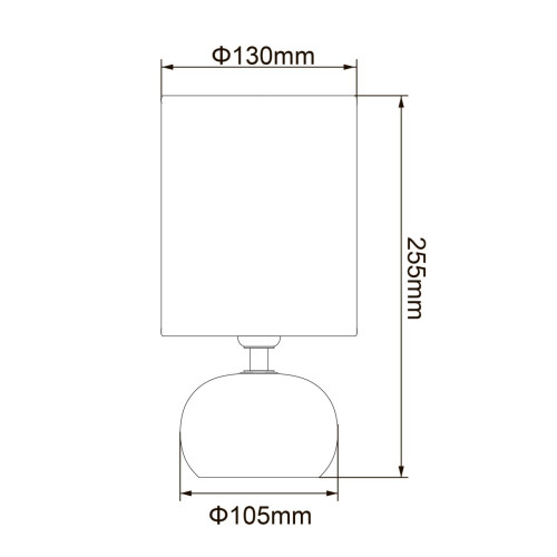 Настольная лампа Uniel UML-B307 E14 SILVER/WHITE UL-00012423
