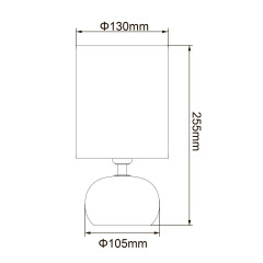 Настольная лампа Uniel UML-B307 E14 SILVER/WHITE UL-00012423