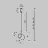 Потолочный коннектор с тросовым подвесом Maytoni Technical Tau TRA154CSW-1B