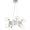 Подвесная люстра Crystal Lux LUXURY SP8 CHROME