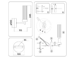 Бра Ambrella Light High Light Modern LH55154