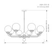 Потолочная люстра Kutek Mood Abano ABA-ZW-8 (P)
