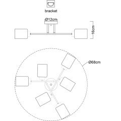 Потолочная люстра Arte Lamp Chicago A1547PL-6BK
