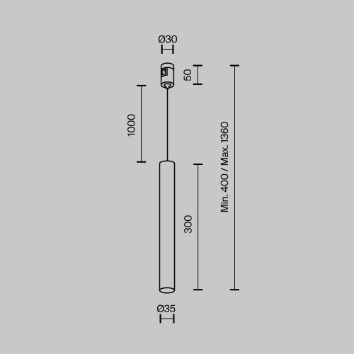 Трековый магнитный светильник Maytoni FOCUS LED TR155-1-5W3K-PT