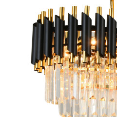 Подвесная люстра Natali Kovaltseva DARIAN 76017/8C GOLD BLACK