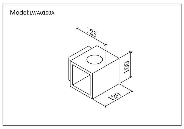 Уличный настенный светильник DesignLed LW-A0100A-BL-WW 002795