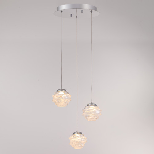Подвесной светильник MD25030003-3A chrome/clear
