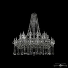 Подвесная люстра Bohemia Ivele Crystal 1413/24+12/530/h-160 Ni