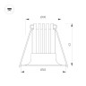 Встраиваемый светильник Arlight MS-FOGGY-BUILT-R45-5W Warm3000 (BK, 36 deg, 230V) 044633