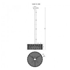 Подвесная люстра iLamp Panorama D4688-50 MBK