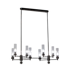 Люстра на штанге AM Group INDIGO SPL8 PEARL BLACK