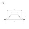 Встраиваемый светильник Arlight MS-BLIZZARD-BUILT-R90-6W Day4000 (BK, 100 deg, 230V) 036605