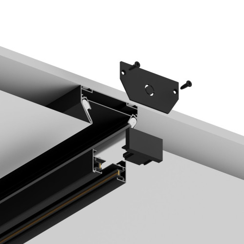 Заглушка торцевая для закладного профиля под шинопровод для натяжного потолка 2 шт Hesby Lighting Skylite HSBL_0194