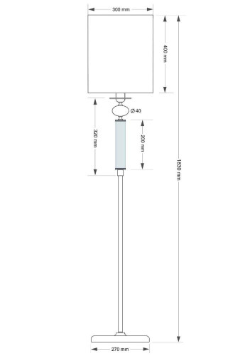 Торшер Kutek Lea LEA-LS-1(P/A)