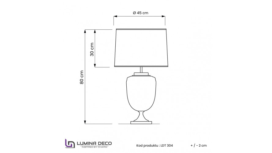 Настольная лампа Lumina Deco Olimpia LDT 304 F.GD+WT