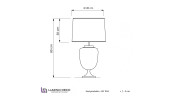 Настольная лампа Lumina Deco Olimpia LDT 304 F.GD+WT
