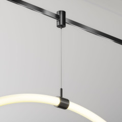 Коннектор с тросовым подвесом для магнитного шинопровода Maytoni Technical Tau Flarity TRA154SW-1B