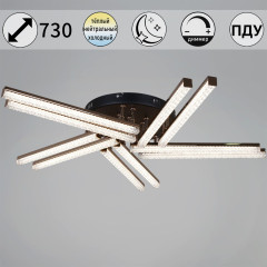 Потолочная люстра Reluce 17090-0.3-10 BK+FG
